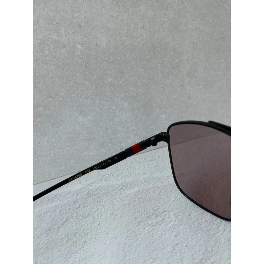 NEW Gucci GG1676S Logo Mirror Unisex Aviator Sunglasses